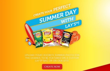 Customers can create chips bags with their pictures with “Lay’s Summer Days”