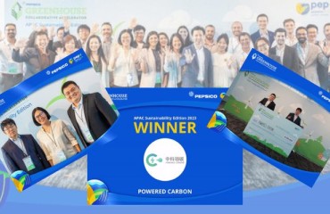 Powered Carbon Won PepsiCo’s USD100,000 Greenhouse Accelerator APAC Program Prize