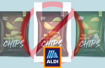 Aldi Leads the Way in Sustainable Potato Chips Packaging With Recycled Plastic