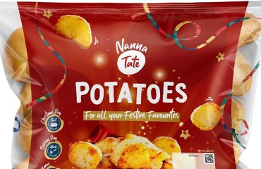 Nanna Tate Refreshes Tesco-Exclusive Potato Range With Festive Packaging